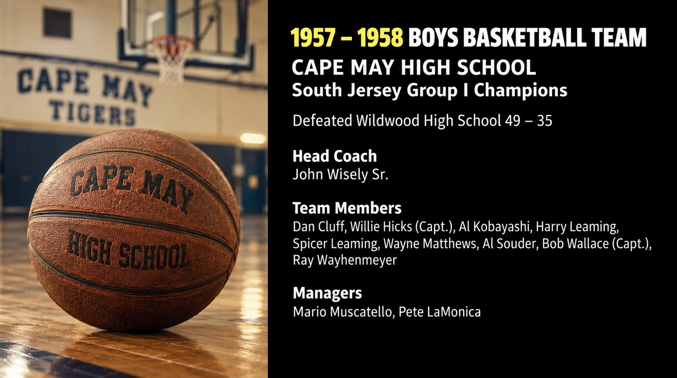 1957 58 Boys Basketball Team